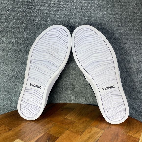 Vionic Kani Slip On Womens 7 Shoes Black Perforated Suede Sneakers - Picture 8 of 10